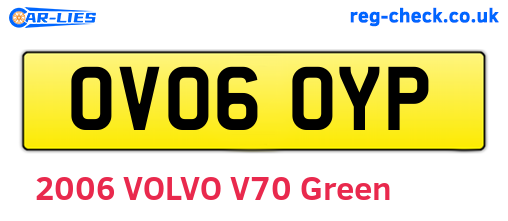 OV06OYP are the vehicle registration plates.