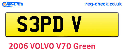 S3PDV are the vehicle registration plates.