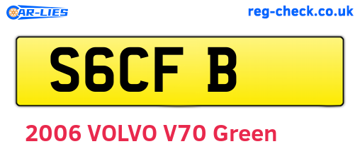 S6CFB are the vehicle registration plates.