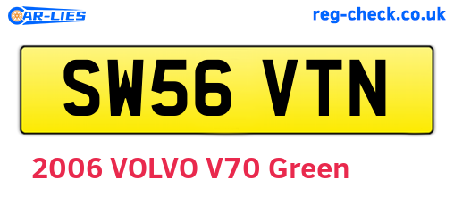 SW56VTN are the vehicle registration plates.