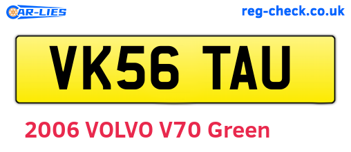 VK56TAU are the vehicle registration plates.