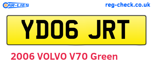YD06JRT are the vehicle registration plates.