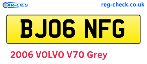 BJ06NFG are the vehicle registration plates.