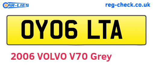 OY06LTA are the vehicle registration plates.