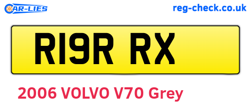 R19RRX are the vehicle registration plates.