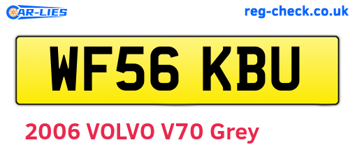 WF56KBU are the vehicle registration plates.