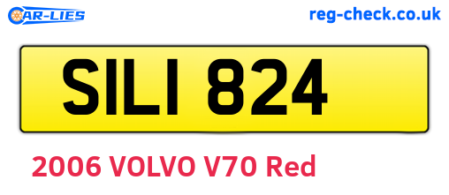 SIL1824 are the vehicle registration plates.