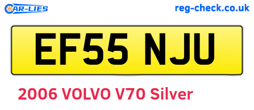 EF55NJU are the vehicle registration plates.