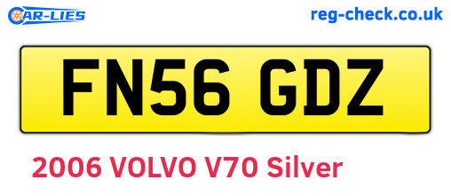 FN56GDZ are the vehicle registration plates.
