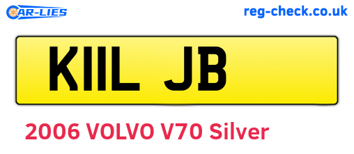 K11LJB are the vehicle registration plates.