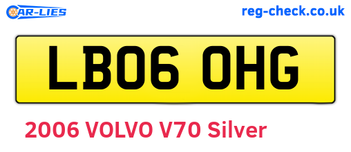 LB06OHG are the vehicle registration plates.