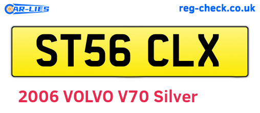 ST56CLX are the vehicle registration plates.