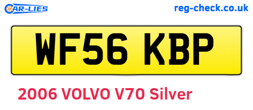 WF56KBP are the vehicle registration plates.