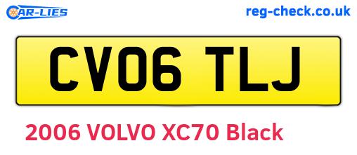 CV06TLJ are the vehicle registration plates.