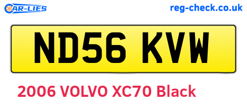 ND56KVW are the vehicle registration plates.