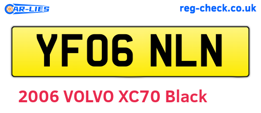 YF06NLN are the vehicle registration plates.