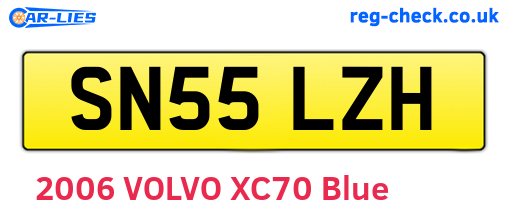 SN55LZH are the vehicle registration plates.
