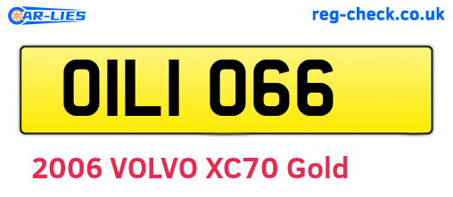 OIL1066 are the vehicle registration plates.