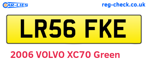 LR56FKE are the vehicle registration plates.