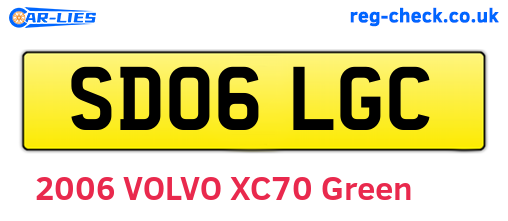 SD06LGC are the vehicle registration plates.