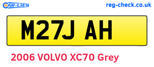 M27JAH are the vehicle registration plates.