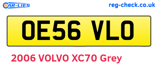 OE56VLO are the vehicle registration plates.
