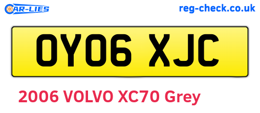 OY06XJC are the vehicle registration plates.