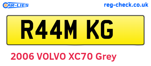 R44MKG are the vehicle registration plates.