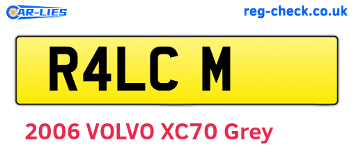 R4LCM are the vehicle registration plates.