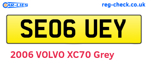 SE06UEY are the vehicle registration plates.