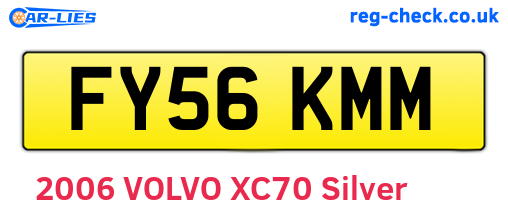 FY56KMM are the vehicle registration plates.