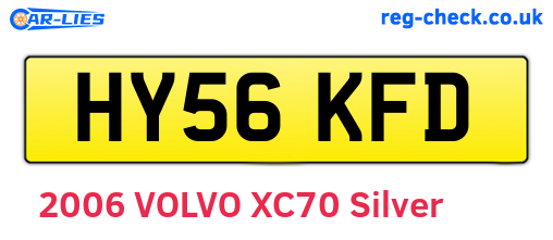 HY56KFD are the vehicle registration plates.