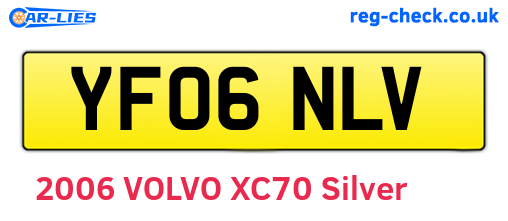YF06NLV are the vehicle registration plates.