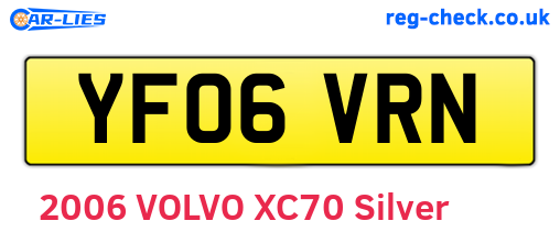 YF06VRN are the vehicle registration plates.