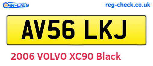 AV56LKJ are the vehicle registration plates.