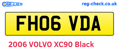 FH06VDA are the vehicle registration plates.