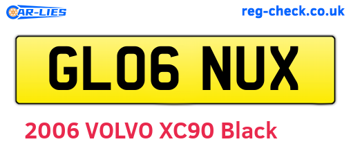 GL06NUX are the vehicle registration plates.