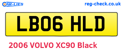 LB06HLD are the vehicle registration plates.