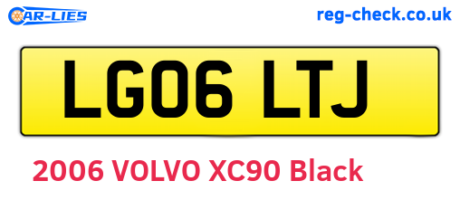 LG06LTJ are the vehicle registration plates.