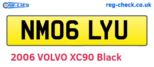 NM06LYU are the vehicle registration plates.