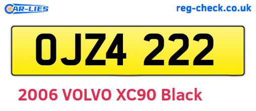 OJZ4222 are the vehicle registration plates.
