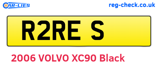 R2RES are the vehicle registration plates.