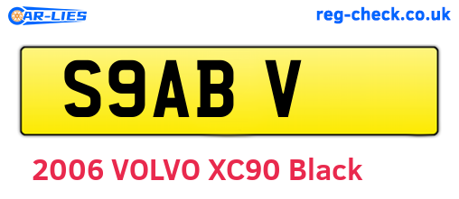 S9ABV are the vehicle registration plates.