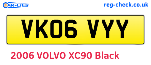 VK06VYY are the vehicle registration plates.