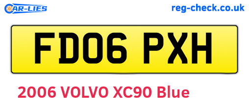 FD06PXH are the vehicle registration plates.