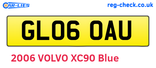 GL06OAU are the vehicle registration plates.