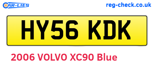HY56KDK are the vehicle registration plates.