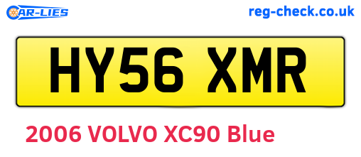 HY56XMR are the vehicle registration plates.