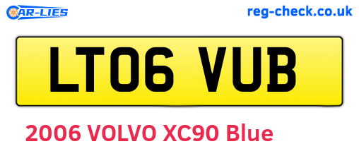 LT06VUB are the vehicle registration plates.