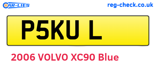 P5KUL are the vehicle registration plates.